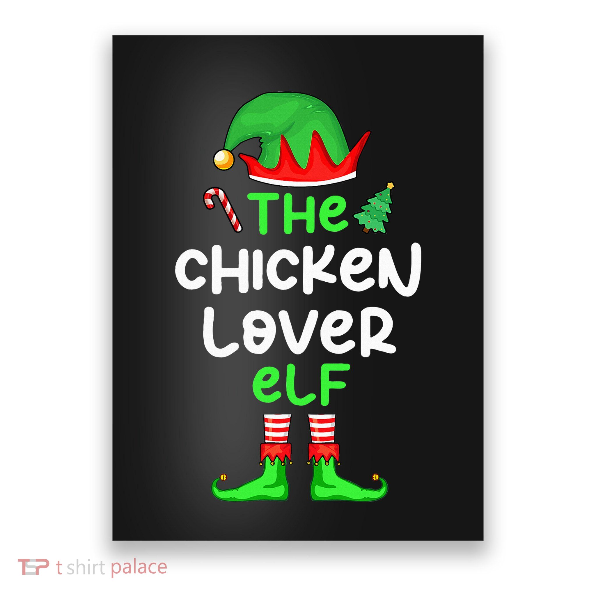I'm The Chicken Lover Elf Xmas Matching Pajama  Poster