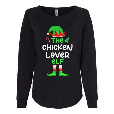 I'm The Chicken Lover Elf Xmas Matching Pajama  Womens California Wash Sweatshirt