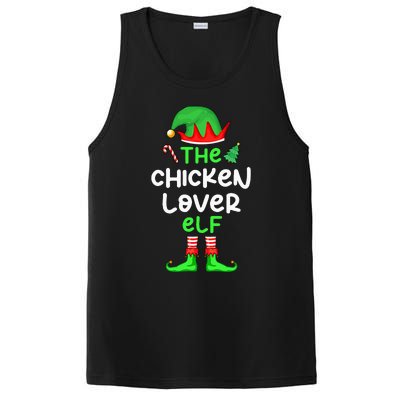 I'm The Chicken Lover Elf Xmas Matching Pajama  PosiCharge Competitor Tank