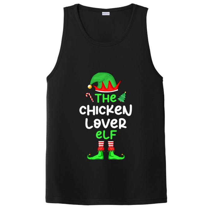 I'm The Chicken Lover Elf Xmas Matching Pajama  PosiCharge Competitor Tank