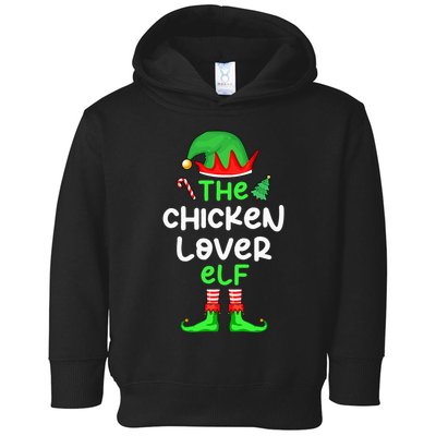 I'm The Chicken Lover Elf Xmas Matching Pajama  Toddler Hoodie