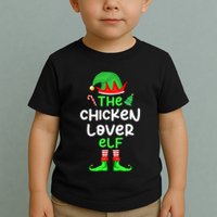 I'm The Chicken Lover Elf Xmas Matching Pajama  Toddler T-Shirt