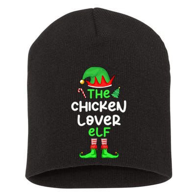 I'm The Chicken Lover Elf Xmas Matching Pajama  Short Acrylic Beanie