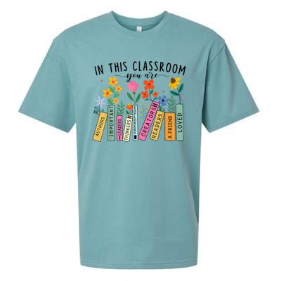 In This Classroom You Are Back To School 2024 Sueded Cloud Jersey T-Shirt