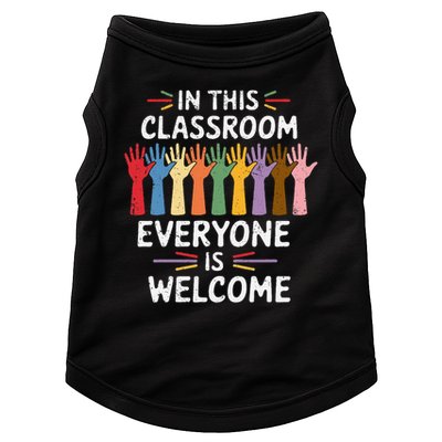 In This Classroom Everyone Is Welcome Colorful Teaching Doggie Tank