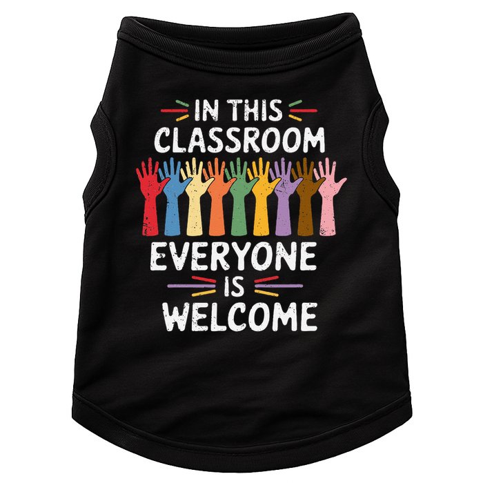 In This Classroom Everyone Is Welcome Colorful Teaching Doggie Tank