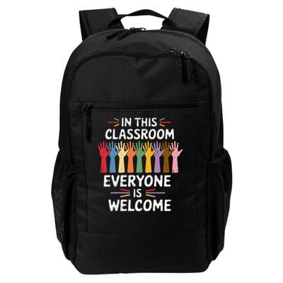 In This Classroom Everyone Is Welcome Colorful Teaching Backpack