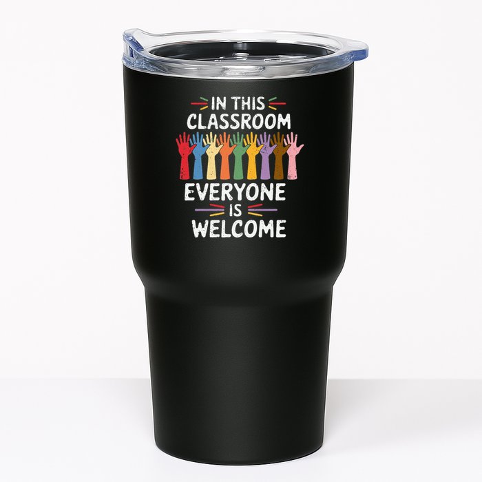 In This Classroom Everyone Is Welcome Colorful Teaching Tumbler