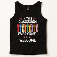 In This Classroom Everyone Is Welcome Colorful Teaching Tank Top