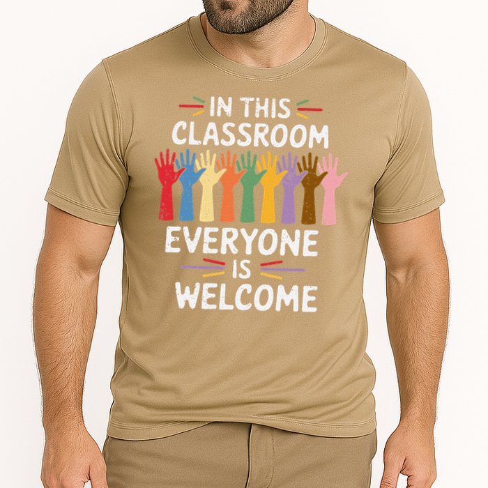 In This Classroom Everyone Is Welcome Colorful Teaching Performance Shirt