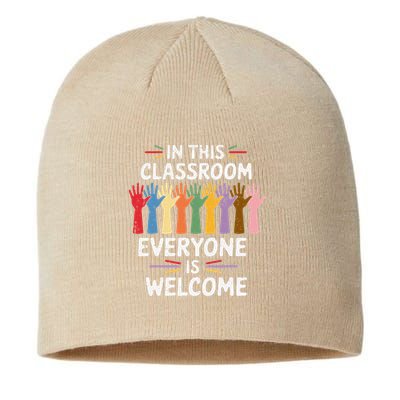 In This Classroom Everyone Is Welcome Colorful Teaching Sustainable Beanie