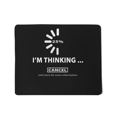 I'm Thinking Cancel Loading Symbol Thinking Mousepad