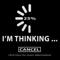 I'm Thinking Cancel Loading Symbol Thinking Wool Snapback Cap