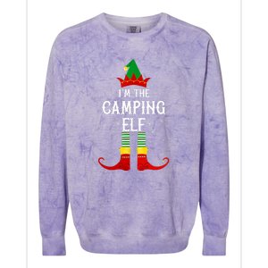 Im The Camping Elf Family Matching Christmas Gift Colorblast Crewneck Sweatshirt