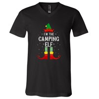 Im The Camping Elf Family Matching Christmas Gift V-Neck T-Shirt