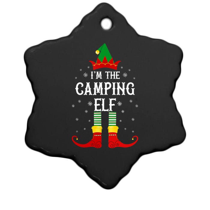 Im The Camping Elf Family Matching Christmas Gift Ceramic Star Ornament