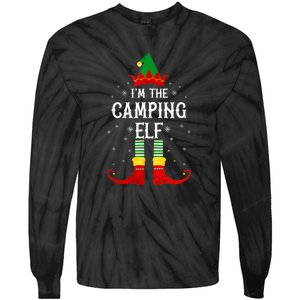 Im The Camping Elf Family Matching Christmas Gift Tie-Dye Long Sleeve Shirt