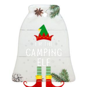 Im The Camping Elf Family Matching Christmas Gift Ceramic Bell Ornament