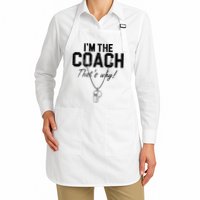 I'm The Coach That's Why Funny Whistle Apron
