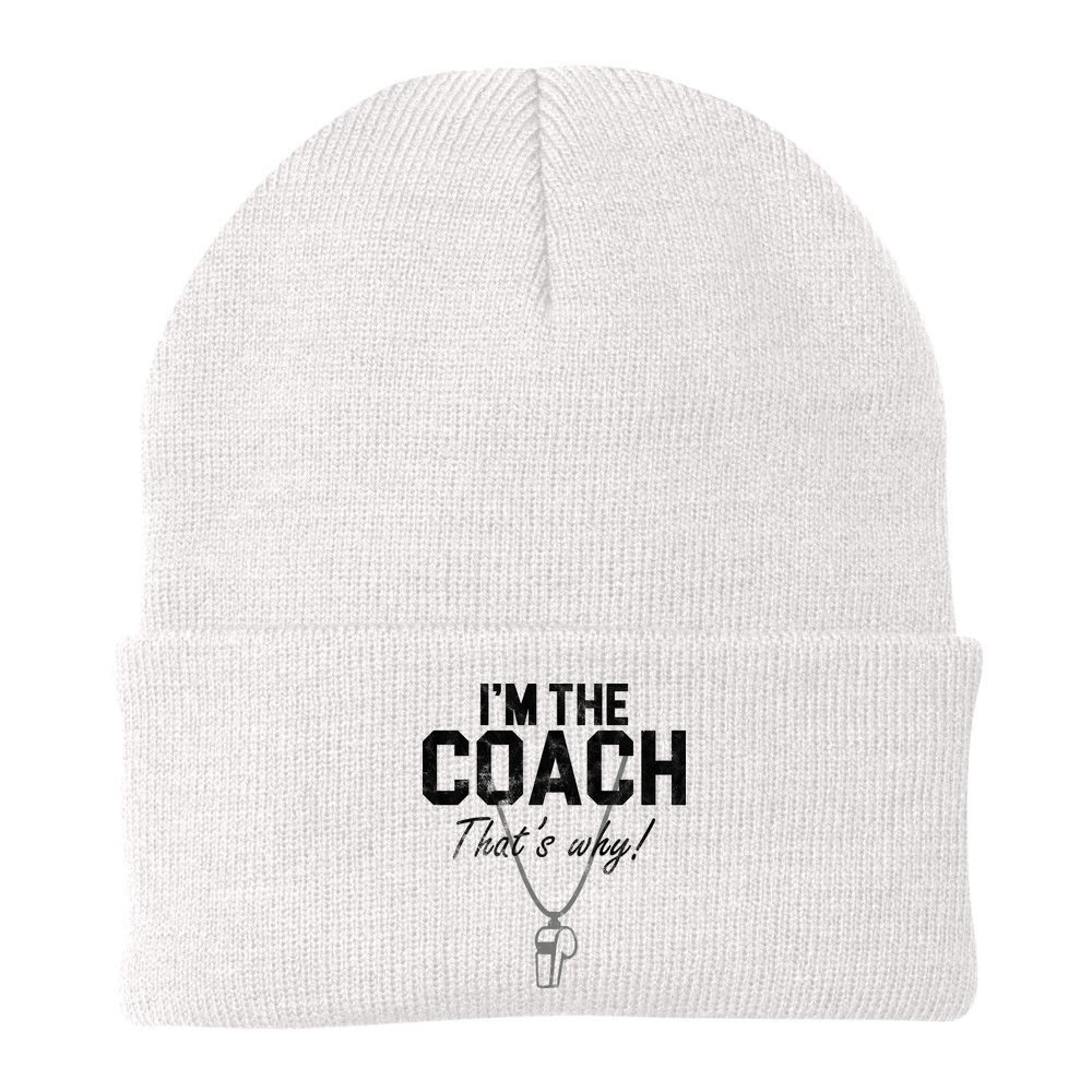 I'm The Coach That's Why Funny Whistle Beanie