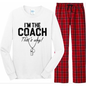 I'm The Coach That's Why Funny Whistle Long Sleeve Pajama Set