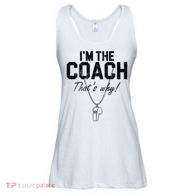 I'm The Coach That's Why Funny Whistle Ladies Essential Flowy Tank