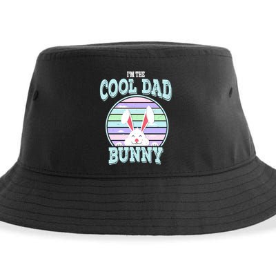 I'm The Cool Dad Bunny Matching Family Easter Sunday Gift Sustainable Bucket Hat