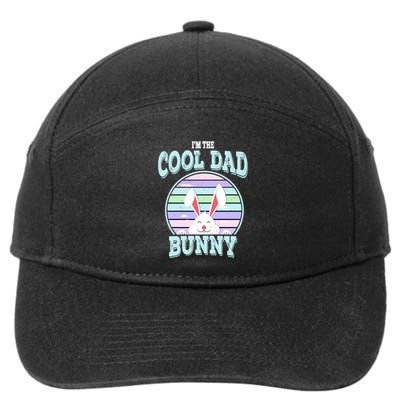 I'm The Cool Dad Bunny Matching Family Easter Sunday Gift 7-Panel Snapback Hat
