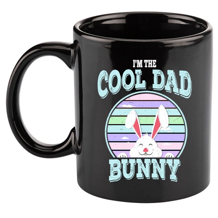I'm The Cool Dad Bunny Matching Family Easter Sunday Gift 11oz C Handle Ceramic Mug