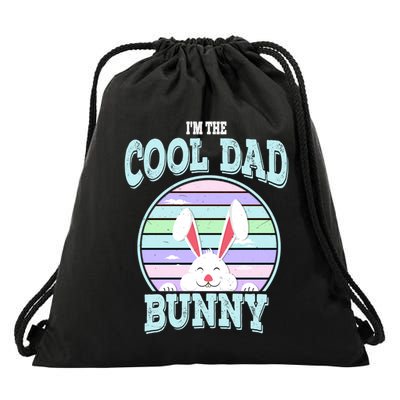 I'm The Cool Dad Bunny Matching Family Easter Sunday Gift Drawstring Bag