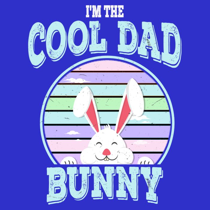I'm The Cool Dad Bunny Matching Family Easter Sunday Gift 16 in Basic Backpack