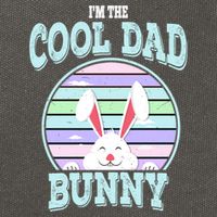 I'm The Cool Dad Bunny Matching Family Easter Sunday Gift Cotton Canvas Backpack