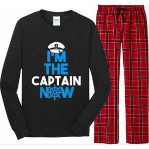 I'm The Captain Now Cool Funny Boating For Boat Lovers Long Sleeve Pajama Set