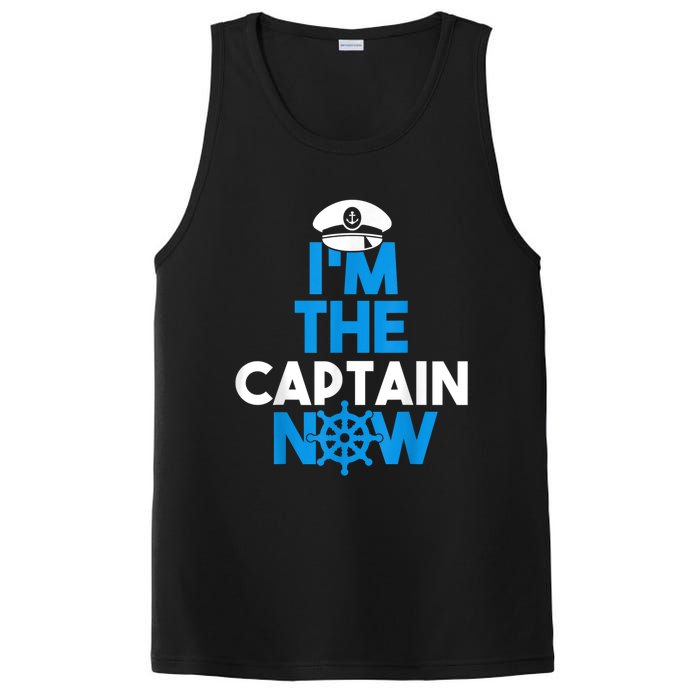 I'm The Captain Now Cool Funny Boating For Boat Lovers PosiCharge Competitor Tank