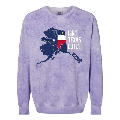 Isnt Texas Cute Alaska Home AK State Design Colorblast Crewneck Sweatshirt