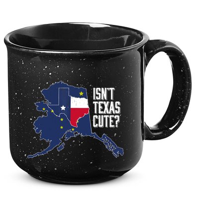 Isnt Texas Cute Alaska Home AK State Design 15oz Campfire Ceramic Mug