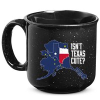 Isnt Texas Cute Alaska Home AK State Design 15oz Campfire Ceramic Mug