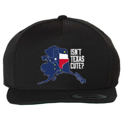 Isnt Texas Cute Alaska Home AK State Design Wool Snapback Cap