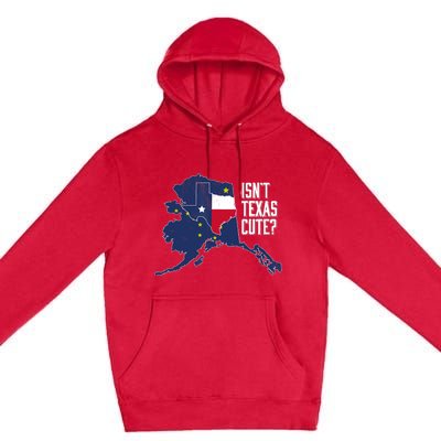 Isnt Texas Cute Alaska Home AK State Design Premium Pullover Hoodie