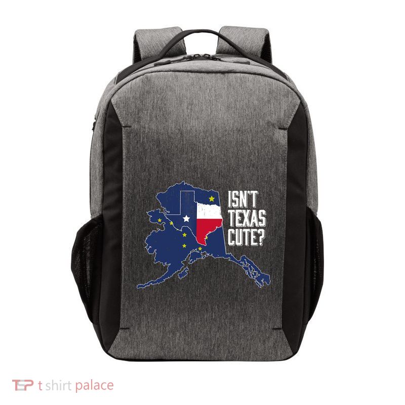 Isnt Texas Cute Alaska Home AK State Design Vector Backpack