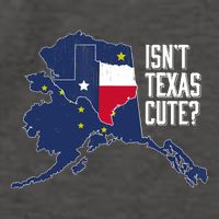Isnt Texas Cute Alaska Home AK State Design Vector Backpack