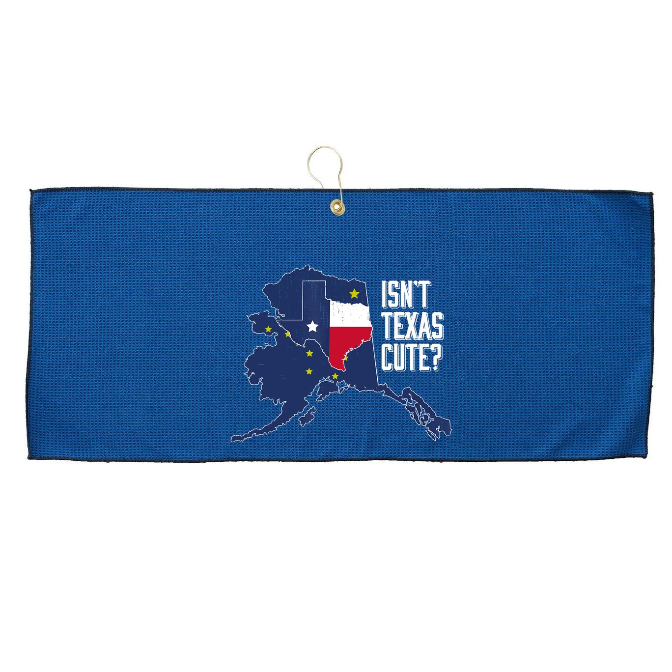 Isnt Texas Cute Alaska Home AK State Design Large Microfiber Waffle Golf Towel