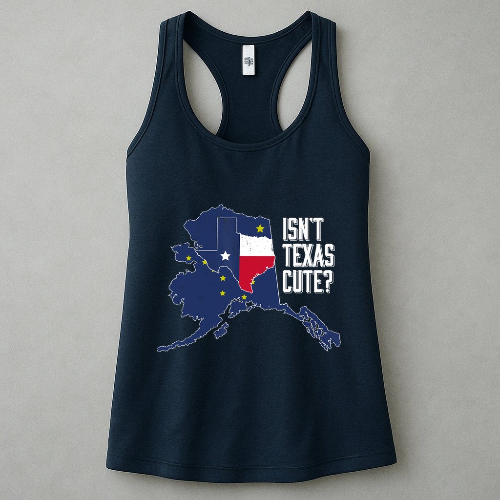 Isnt Texas Cute Alaska Home AK State Design Womens Tank Top