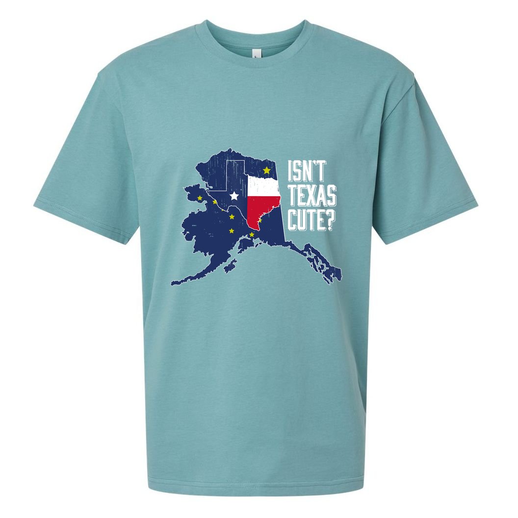 Isnt Texas Cute Alaska Home AK State Design Sueded Cloud Jersey T-Shirt