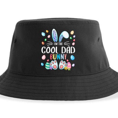 I'm The Cool Dad Bunny Ears Easter Day Family Matching Funny Gift Sustainable Bucket Hat