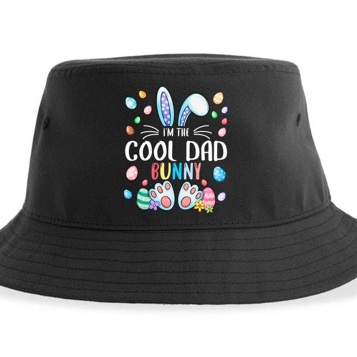 I'm The Cool Dad Bunny Ears Easter Day Family Matching Funny Gift Sustainable Bucket Hat