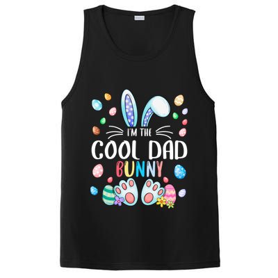 I'm The Cool Dad Bunny Ears Easter Day Family Matching Funny Gift PosiCharge Competitor Tank