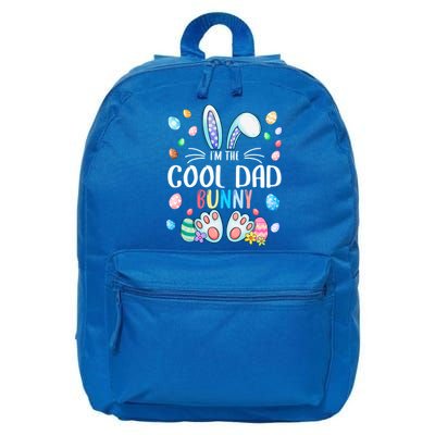 I'm The Cool Dad Bunny Ears Easter Day Family Matching Funny Gift 16 in Basic Backpack