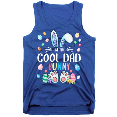 I'm The Cool Dad Bunny Ears Easter Day Family Matching Funny Gift Tank Top