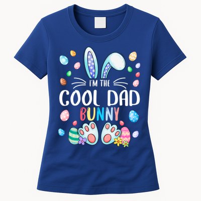 I'm The Cool Dad Bunny Ears Easter Day Family Matching Funny Gift Womens T-Shirt
